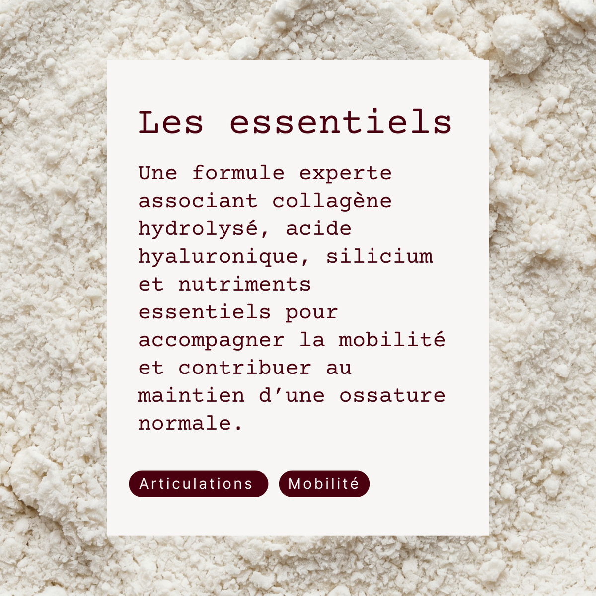 Collagène Articulation et Os