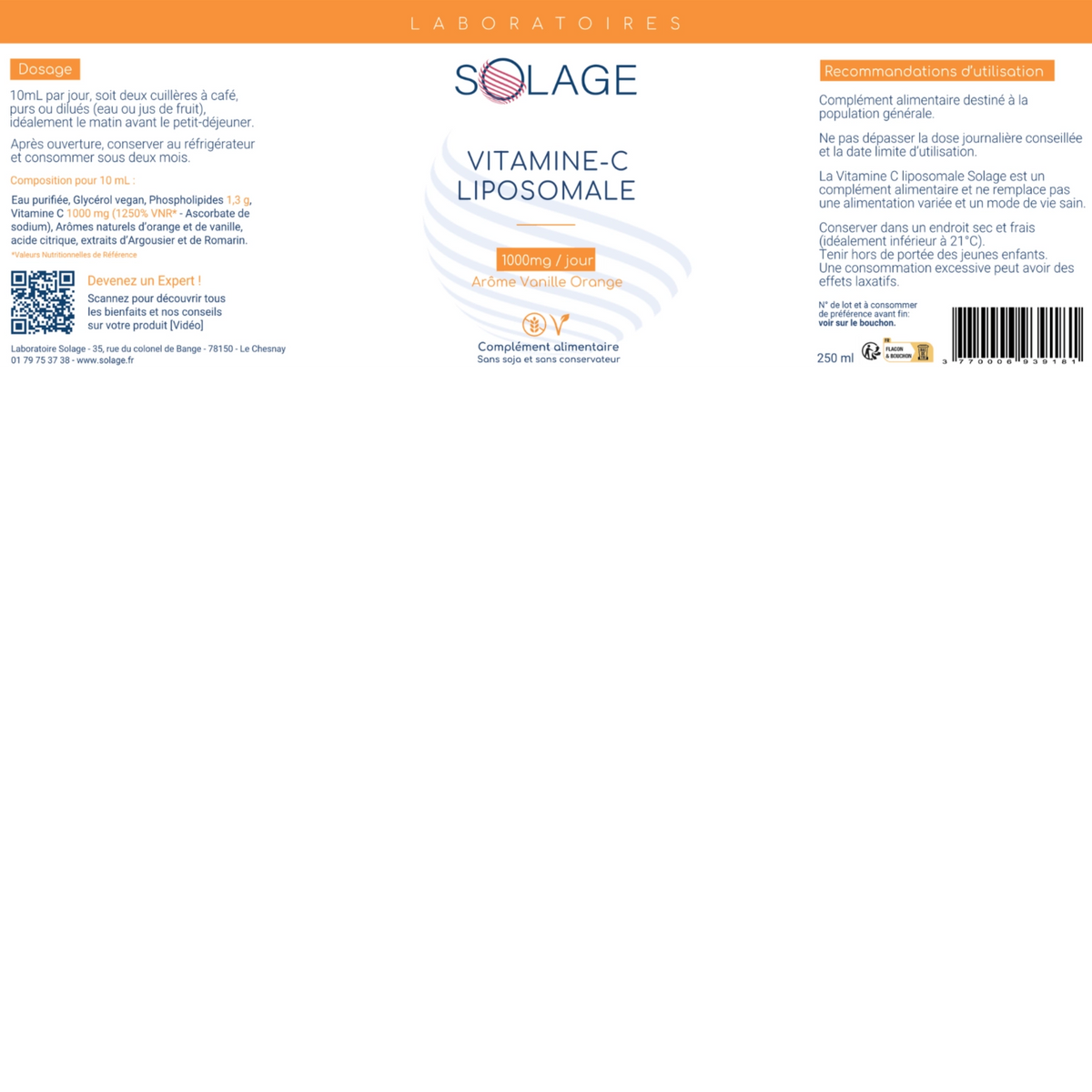 Liposomales Vitamin C flüssig