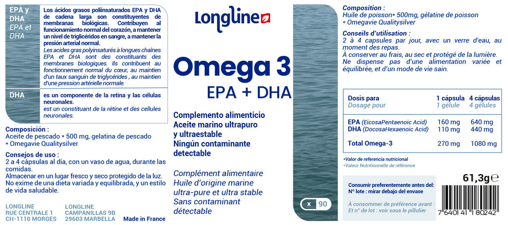 Etiqueta omega 3